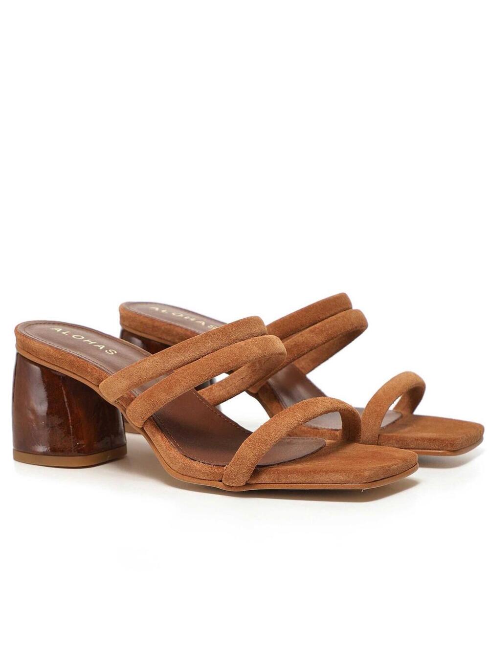 Alohas Indiana Suede Heeled Sandals